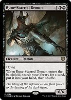 Demônio das Cicatrizes Rúnicas — Commander Masters 184