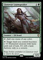 Fitossussurrador de Llanowar — Bloomburrow Commander 228