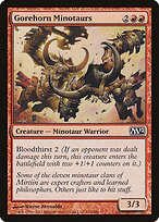 Minotauros dos Chifres Escorneadores — Magic 2012 144