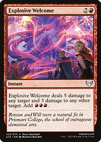 Boas-vindas Explosivas — Strixhaven: School of Mages 100