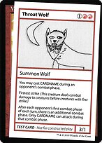 Throat Wolf — Mystery Booster Playtest Cards 2021 65