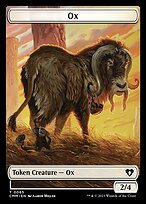 Ox — Commander Masters Tokens 65