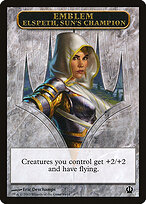 Elspeth, Sun's Champion Emblem — Theros Tokens 11