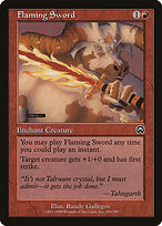 Espada Flamejante — Mercadian Masques 190
