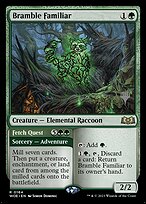 Familiar da Sarça // Demanda de Busca — Wilds of Eldraine Promos 164p