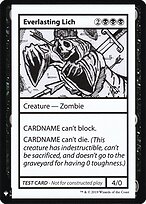 Everlasting Lich — Mystery Booster Playtest Cards 2019 41