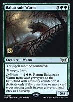 Balustrade Wurm — Duskmourn: House of Horror Promos 168s