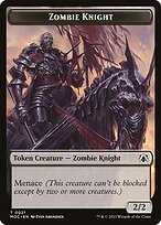 Zombie Knight — March of the Machine Commander Tokens 21