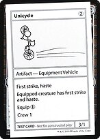 Unicycle — Mystery Booster Playtest Cards 2021 110