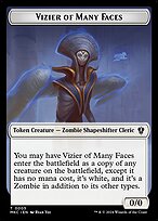 Vizier of Many Faces — Murders at Karlov Manor Commander Tokens 5