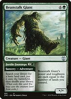 Gigante do Pé de Feijão // Pegadas Férteis — Zendikar Rising Commander 61