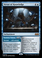 Virtude do Conhecimento // Visões de Vantreza — Wilds of Eldraine Promos 76p