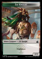 Elf Knight — Ravnica Remastered Tokens 15
