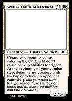 Azorius Traffic Enforcement — Unknown Event RW03a