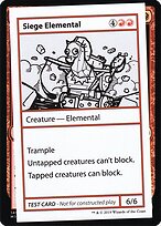 Siege Elemental — Mystery Booster Playtest Cards 2021 64