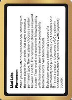 Mad Labs — Black Lotus Unknown Planechase PLA016