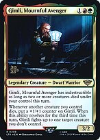 Gimli, Vingador Lamentoso — Tales of Middle-earth Promos 209s