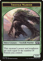 Treefolk Warrior — Magic 2015 Tokens 11