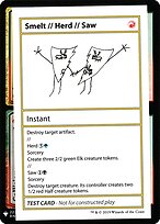 Smelt // Herd // Saw — Mystery Booster Playtest Cards 2019 100