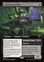 Emeritus of Woe // Demonic Tutor — Secrets of Strixhaven 324