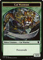 Cat Warrior — Commander 2017 Tokens 8