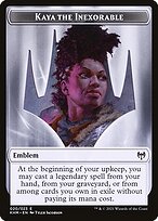 Kaya the Inexorable Emblem — Kaldheim Tokens 20
