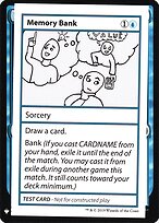 Memory Bank — Mystery Booster Playtest Cards 2019 27