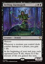 Defiling Daemogoth — Secrets of Strixhaven Commander 25