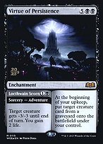 Virtude da Persistência // Escárnio de Locthwain — Wilds of Eldraine Promos 115s
