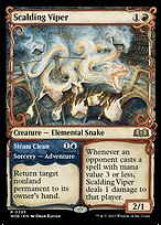 Víbora Escaldante // Limpeza a Vapor — Wilds of Eldraine 295