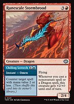 Runescale Stormbrood // Chilling Screech — Tarkir: Dragonstorm 221