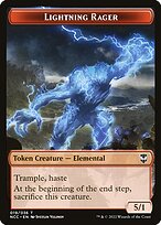 Lightning Rager — New Capenna Commander Tokens 19