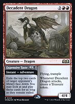 Dragão Decadente // Gosto Refinado — Wilds of Eldraine Promos 223s