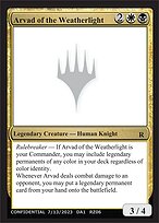 Arvad of the Weatherlight — Unknown Event RZ06a