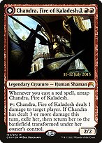 Chandra, Fogo de Kaladesh // Chandra, Chama Furiosa — Magic Origins Promos 135s