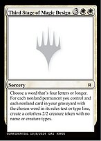 Third Stage of Magic Design — Unknown Event RW05f