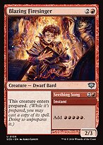 Blazing Firesinger // Seething Song — Secrets of Strixhaven 109