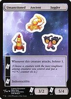 Unsanctioned Ancient Juggler — Unfinity Sticker Sheets 13