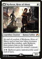Quiteon, Herói de Ácros // Gideon, Forjado em Batalha — Magic Origins Promos 23s