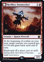 Buscadora de Tempestades Temerária // Esquartejadora Tempestuosa — Innistrad: Midnight Hunt Promos 157s