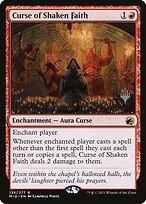 Maldição da Fé Abalada — Innistrad: Midnight Hunt Promos 134p