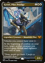 Kotori, Pilota Prodígio — Neon Dynasty Commander 78