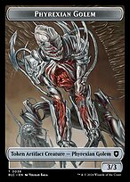 Phyrexian Golem — Bloomburrow Commander Tokens 38