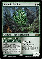 Familiar da Sarça // Demanda de Busca — Wilds of Eldraine 164