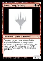 Fear of Going 0-2 Drop — Unknown Event CR02