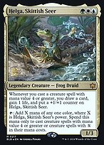 Helga, Skittish Seer — Bloomburrow Promos 217s