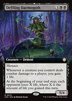Defiling Daemogoth — Secrets of Strixhaven Commander 75