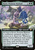 Kosei, Senhor da Guerra Penitente — Neon Dynasty Commander 67