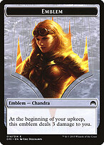 Chandra, Roaring Flame Emblem — Magic Origins Tokens 14