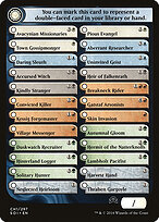 Shadows Over Innistrad Checklist 1 — Shadows over Innistrad Tokens CH1